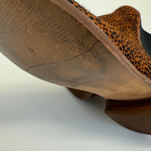 Madewell Womans Boot Ainsley Chelsea Spotted Calf Hair Size 7 Leopard Pony Flaw - Picture 9 of 12